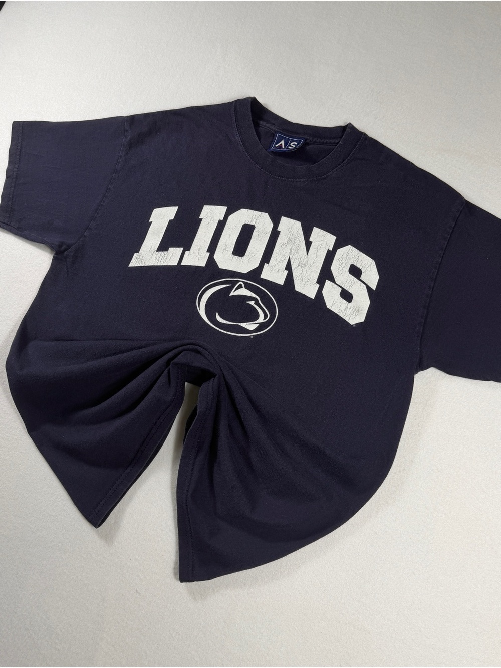 Navy 'LIONS' Short Sleeve Graphic Tee